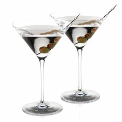 Cashs Crystal Cashs Ireland, Grand Cru Handmade American Martini, Pair