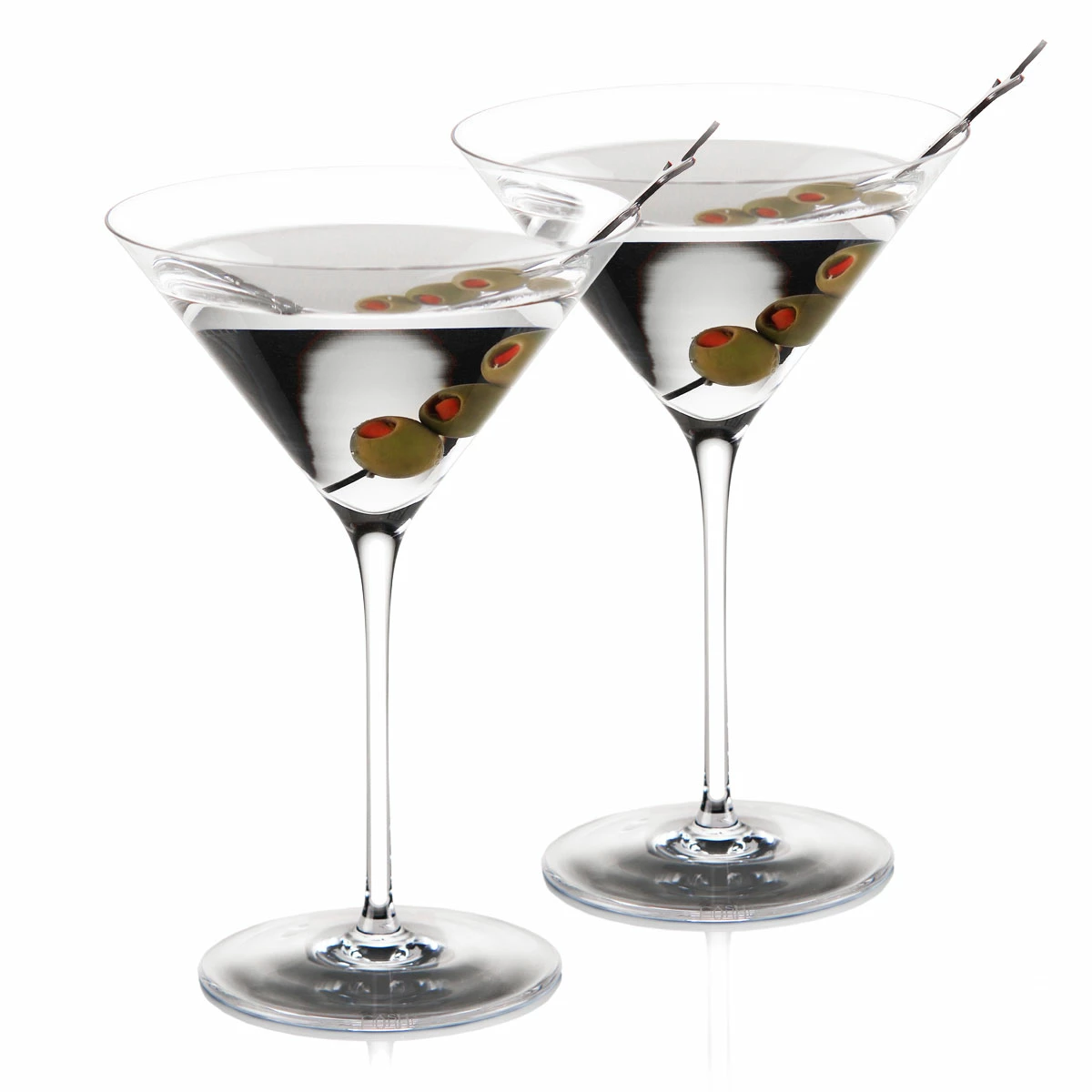 Cashs Crystal Cashs Ireland, Grand Cru Handmade American Martini, Pair 1 Cashs Crystal Cashs Ireland, Grand Cru Handmade American Martini, Pair