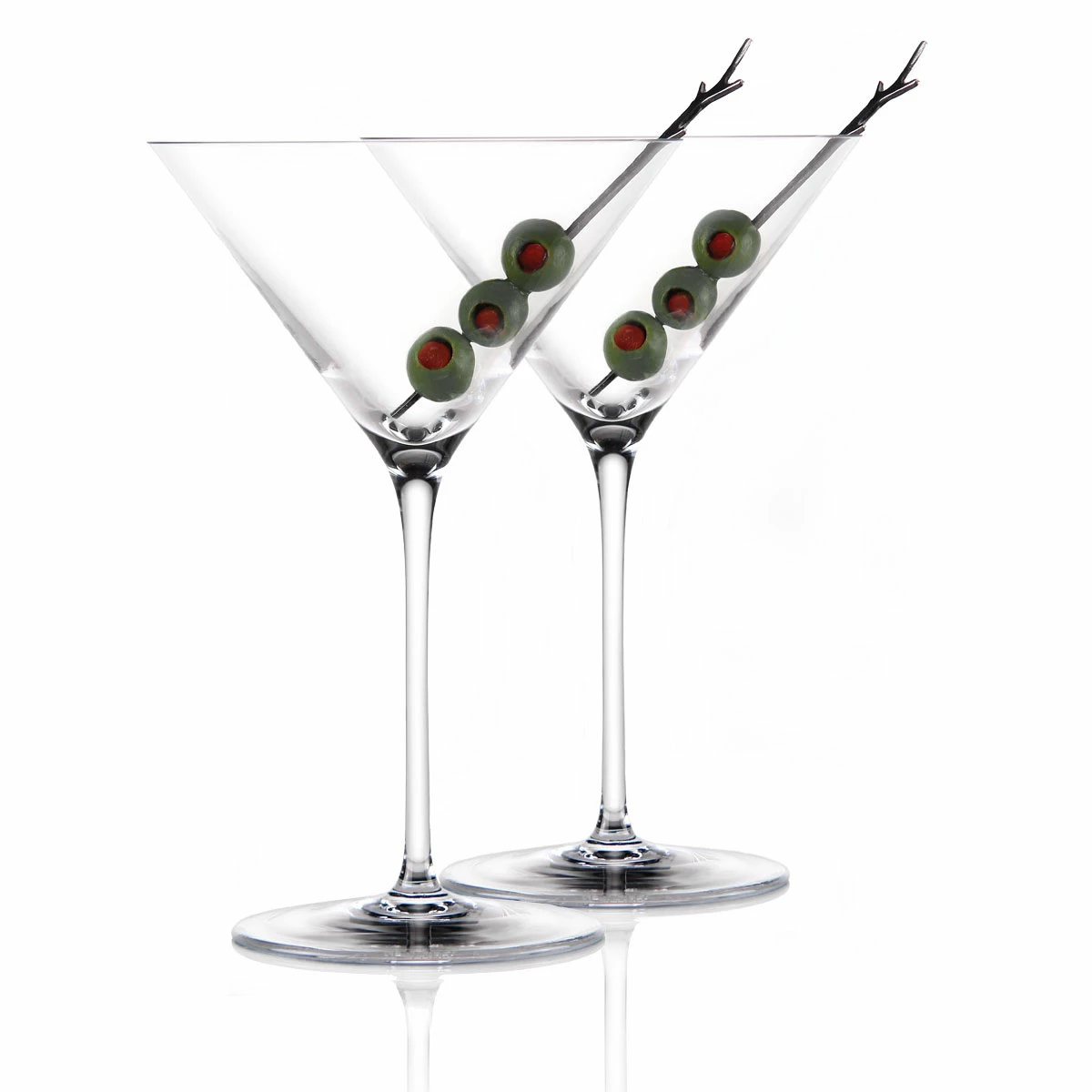 Cashs Crystal Cashs Ireland, Grand Cru Handmade American Martini, Pair 3 Cashs Crystal Cashs Ireland, Grand Cru Handmade American Martini, Pair - Image 3