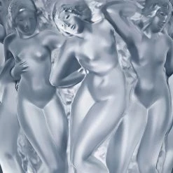 Lalique Bacchantes XXL 13.5" Vase, Clear, Limited Edition