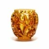 Lalique Tourbillons 8 1/8" Amber Crystal Vase, Limited Edition 4 Lalique Tourbillons 8 1/8" Amber Crystal Vase, Limited Edition -wine set shop 10410700 a1