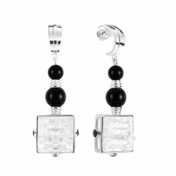Lalique Arethuse Earrings, Black