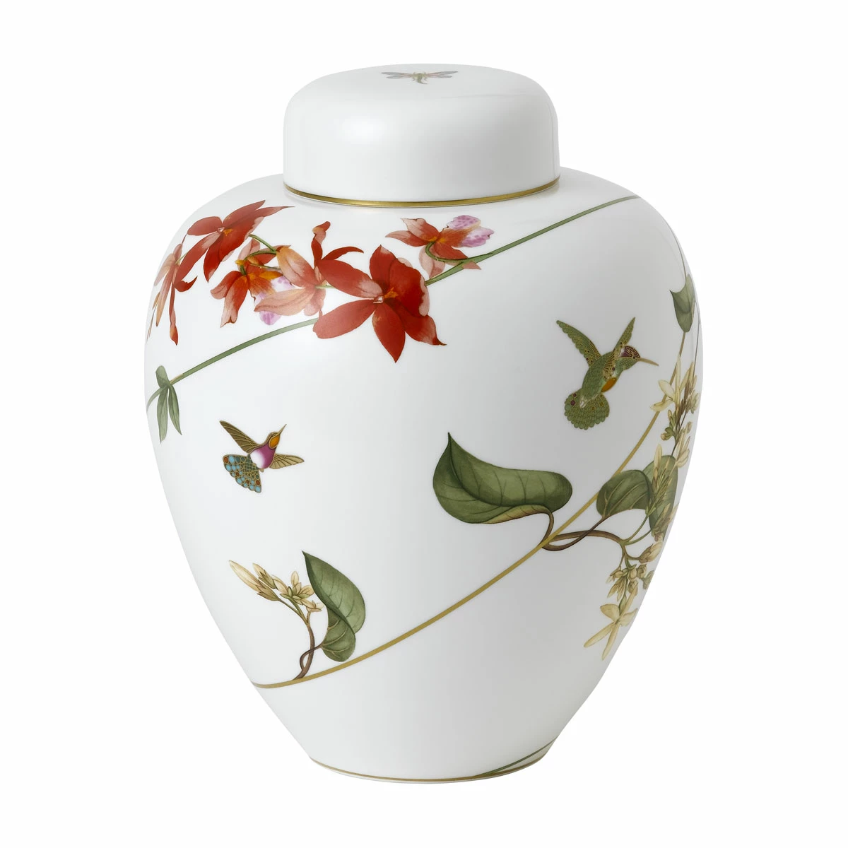 Wedgwood China Wedgwood Hummingbird Lidded Vase 9.8" 1 Wedgwood China Wedgwood Hummingbird Lidded Vase 9.8"