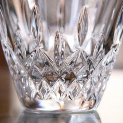 Waterford Crystal Waterford Lismore Essence Angled Round 9" Crystal Vase -wine set shop 1057715 a3