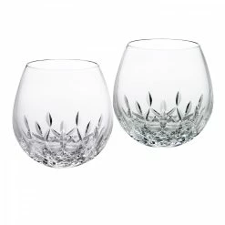 Waterford Crystal Waterford Lismore Essence Stemless Light Red Wine, Pair