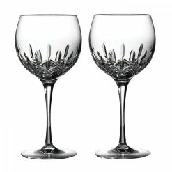 Waterford Crystal Lismore Essence Balloon Wine, Pair
