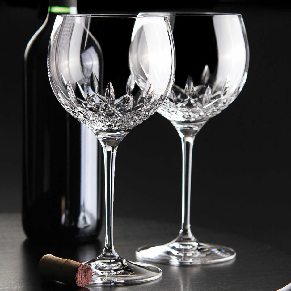 Waterford Crystal Lismore Essence Balloon Wine, Pair 3 Waterford Crystal Lismore Essence Balloon Wine, Pair - Image 3
