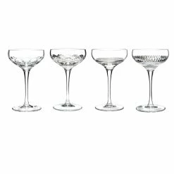 Waterford Crystal Waterford Mixology Cocktail Coupe Glasses, Set Of Four