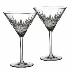 Waterford Crystal Lismore Diamond Martini, Pair