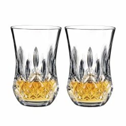 Waterford Crystal Waterford Lismore Flared Sipping Whiskey Crystal Tumbler, Pair