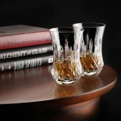 Waterford Crystal Waterford Lismore Flared Sipping Whiskey Crystal Tumbler, Pair -wine set shop 1058299 a4