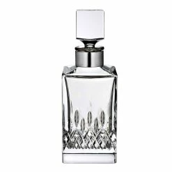 Waterford Crystal, Lismore Evolution Silver Whiskey Square Crystal Decanter