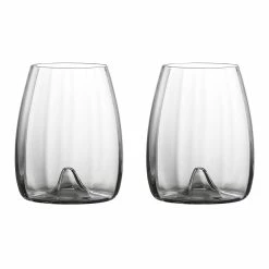 Waterford Crystal Waterford Elegance Optic Stemless Wine Pair