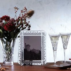 Waterford Crystal Waterford Lismore 8 X 10" Crystal Picture Frame -wine set shop 1060409 a3