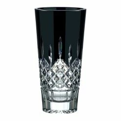 Waterford Crystal Lismore 10" Black Vase