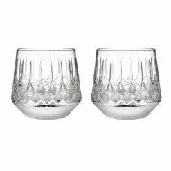 Waterford Crystal Waterford Lismore Arcus Whiskey Tumblers, Pair