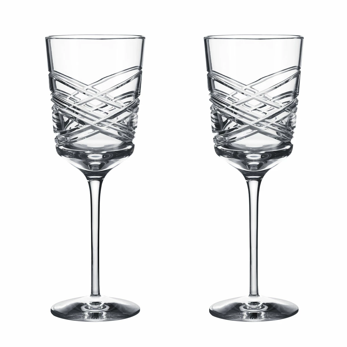 Waterford Crystal Waterford Aran White Wine Glasses, Pair 1 Waterford Crystal Waterford Aran White Wine Glasses, Pair