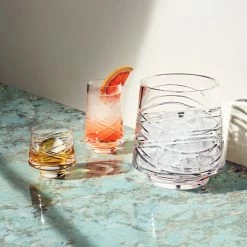 Waterford Crystal Waterford Aran 9.5oz. Whiskey Tumblers, Pair -wine set shop 1064632 a5