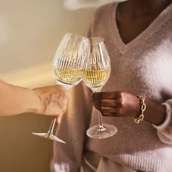 Waterford Crystal Waterford Lismore Diamond White Wine Medium Glasses, Pair -wine set shop 1065339 a5