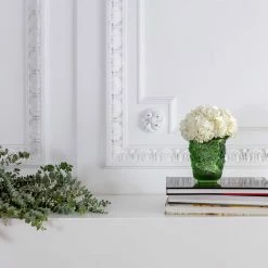 Lalique Small Pivoines Green 5.5" Vase -wine set shop 10708800 a3