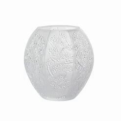 Lalique Sakura 4.5" Vase, Clear