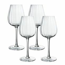 Villeroy And Boch Rose Garden White Wine Set Of 4