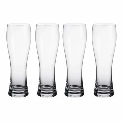 Villeroy And Boch Purismo Beer Pilsner Glasses, Set Of Four
