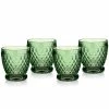 Villeroy And Boch Boston Colored Green Double Old Fashioned Glasses, Set Of 4 -wine set shop 1173097822 a1