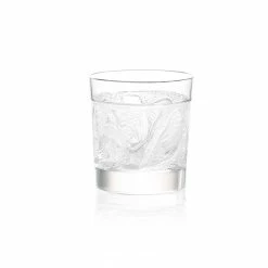 Lalique Owl Old Fashioned Tumblers, Pair