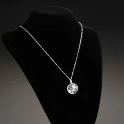 Cashs Crystal Cashs Ireland, Newgrange Circle Pendant Crystal Necklace, Medium -wine set shop 19246C a5