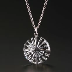 Cashs Crystal Cashs Ireland, Newgrange Circle Pendant Crystal Necklace, Medium -wine set shop 19246C a7