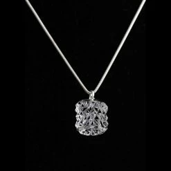 Cashs Crystal Cashs Ireland, Kerry Bead Crystal Necklace, Sterling Silver Snake Chain, Large