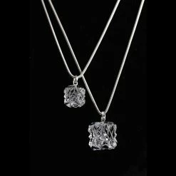 Cashs Crystal Cashs Ireland, Kerry Bead Crystal Necklace, Sterling Silver Snake Chain, Large -wine set shop 20577C c bead necksm med16