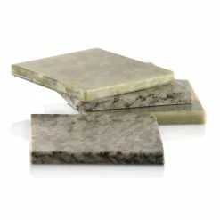 Cashs Crystal Cashs Ireland, Connemara Marble Square Coasters, Set Of Four