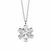 Cashs Crystal Cashs Ireland, Crystal Snowflake Pendant Necklace, Medium -wine set shop 20929C a1