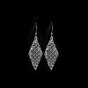 Cashs Crystal Cashs Ireland, Diamond Kerry, Crystal Drop Earrings, French Hook, Pair -wine set shop 20941C a1