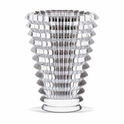 Baccarat Crystal, Eye Oval 9 1/4" Vase, Clear