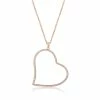 Cashs Crystal Cashs Ireland, Tender Heart 18k Gold And Crystal Necklace -wine set shop 22174C a1