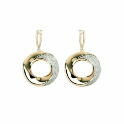 Cashs Crystal Cashs Ireland Bond 18k Gold And Crystal Earrings, Pair