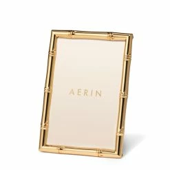 Aerin Ava Bamboo Frame, 4 X 6", Gold