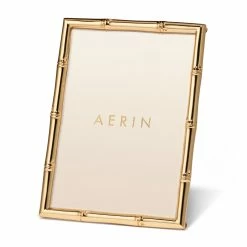 Aerin Ava Bamboo Frame, 5 X 7", Gold
