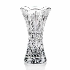 Cashs Crystal Cashs Ireland, Crystal Art Collection Annestown 8" Scalloped Vase