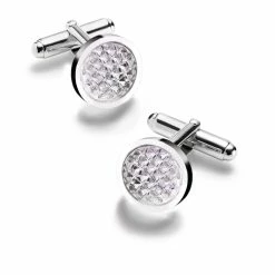 Cashs Crystal Cashs Ireland, Crystal Kerry Cufflinks, Pair