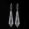 Cashs Crystal Cashs Ireland, Crystal Annestown Icicle Sterling Drop Earrings, Pair -wine set shop 23085C a1