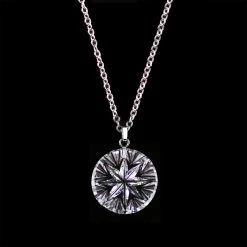Cashs Crystal Cashs Ireland, Crystal Snowflake Star Pendant Necklace