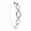 Cashs Crystal Cashs Ireland, Crystal And Silver Cocktail Statement Bracelet -wine set shop 23340C a1