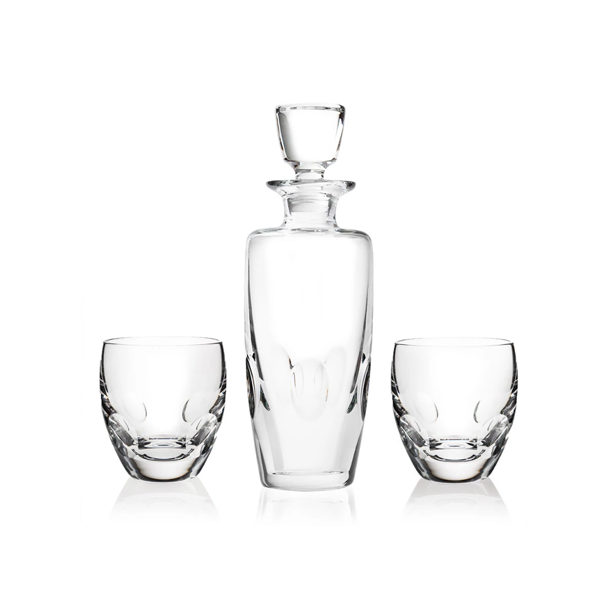 Steuben Verve Whiskey Decanter And 2 DOF Set 1 Steuben Verve Whiskey Decanter And 2 DOF Set