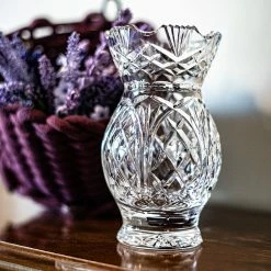 Cashs Crystal Cashs Ireland 7" Oak Vase -wine set shop 25653C a3