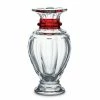 Baccarat Crystal, Harcourt 12.5" Baluster Vase, Red