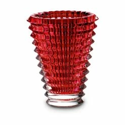 Baccarat Crystal, Eye 6" Vase, Red